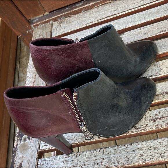 SEE BY CHLOE two tone booties with heel and side zipper size 6.5 (36.5 EU) women - Picture 9 of 9